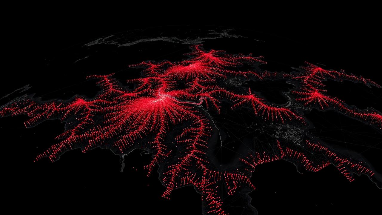 Karbotium Labs platform interface showing geospatial monitoring